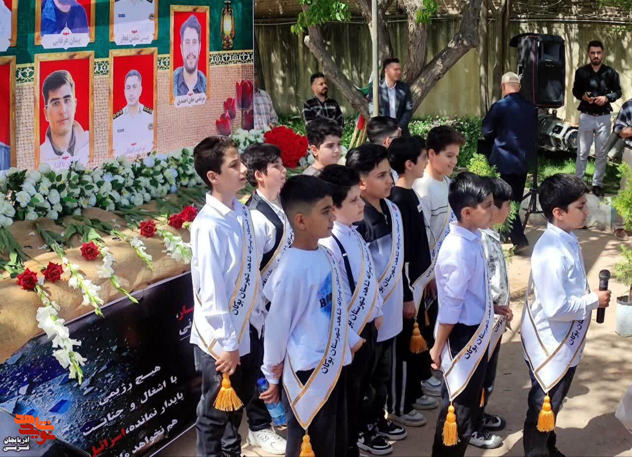 برگزاری مراسم «یاد بود» و نثار فاتحه و گلباران مکان شهادت شهدای جنگ تحمیلی رمضان بوکان