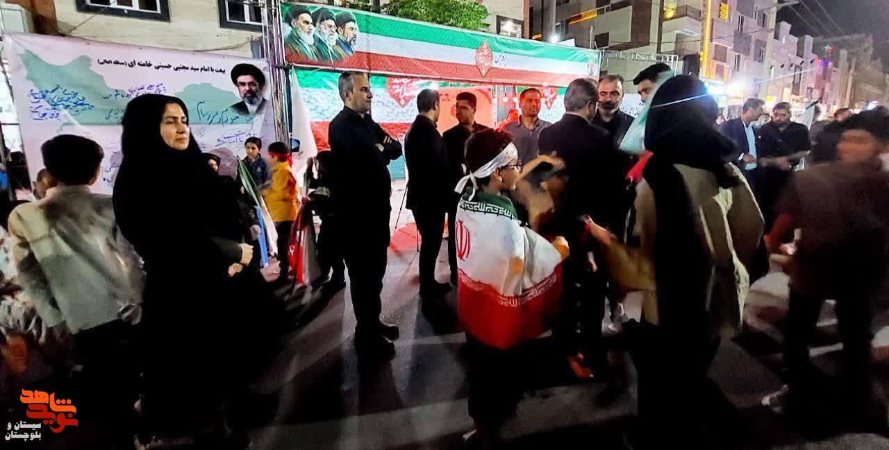 حضور معاون استانهای رسانه ملی در موکب پردیس سلام شهید زاهدان حضور معاون استانهای رسانه ملی در موکب پردیس سلام شهید زاهدان