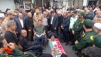 جانباز سرافراز ۷۰درصد ناظری از مازندران به همرزمان شهیدش پیوست+تصاویر