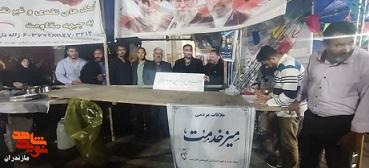 برپایی میز خدمت بنیاد شهید کلاردشت در گردهمایی شبانه مردم برپایی میز خدمت بنیاد شهید کلاردشت در گردهمایی شبانه مردم