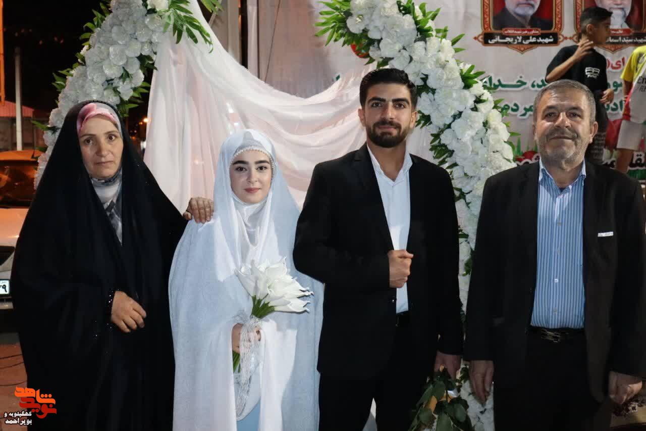 پیوندی به رنگ غدیر؛ جشن عقد دختر جانباز ۴۰ درصد سید عیسی موسوی در باشت برگزار شد