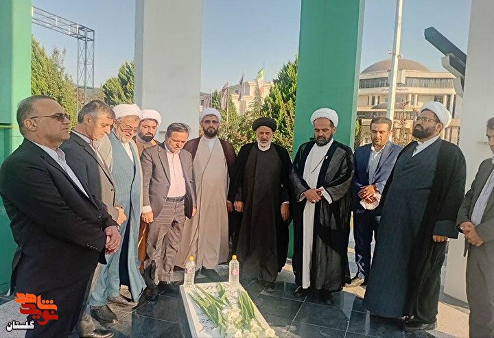 آئین غبارروبی مزار شهید گمنام سایت اداری استان گلستان