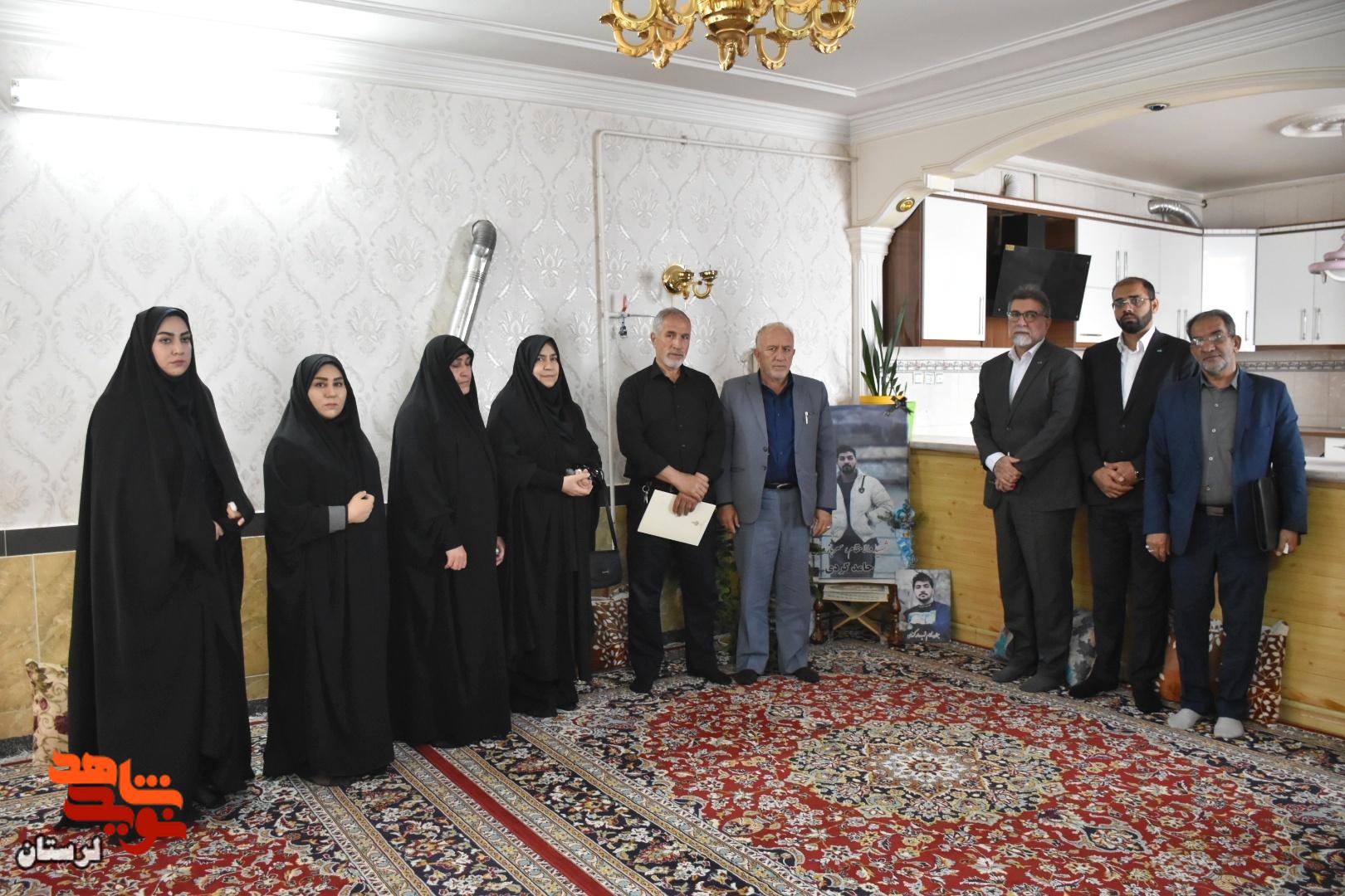 دیدار با خانواده جمعی از شهدای جنگ رمضان در شهرستان بروجرد