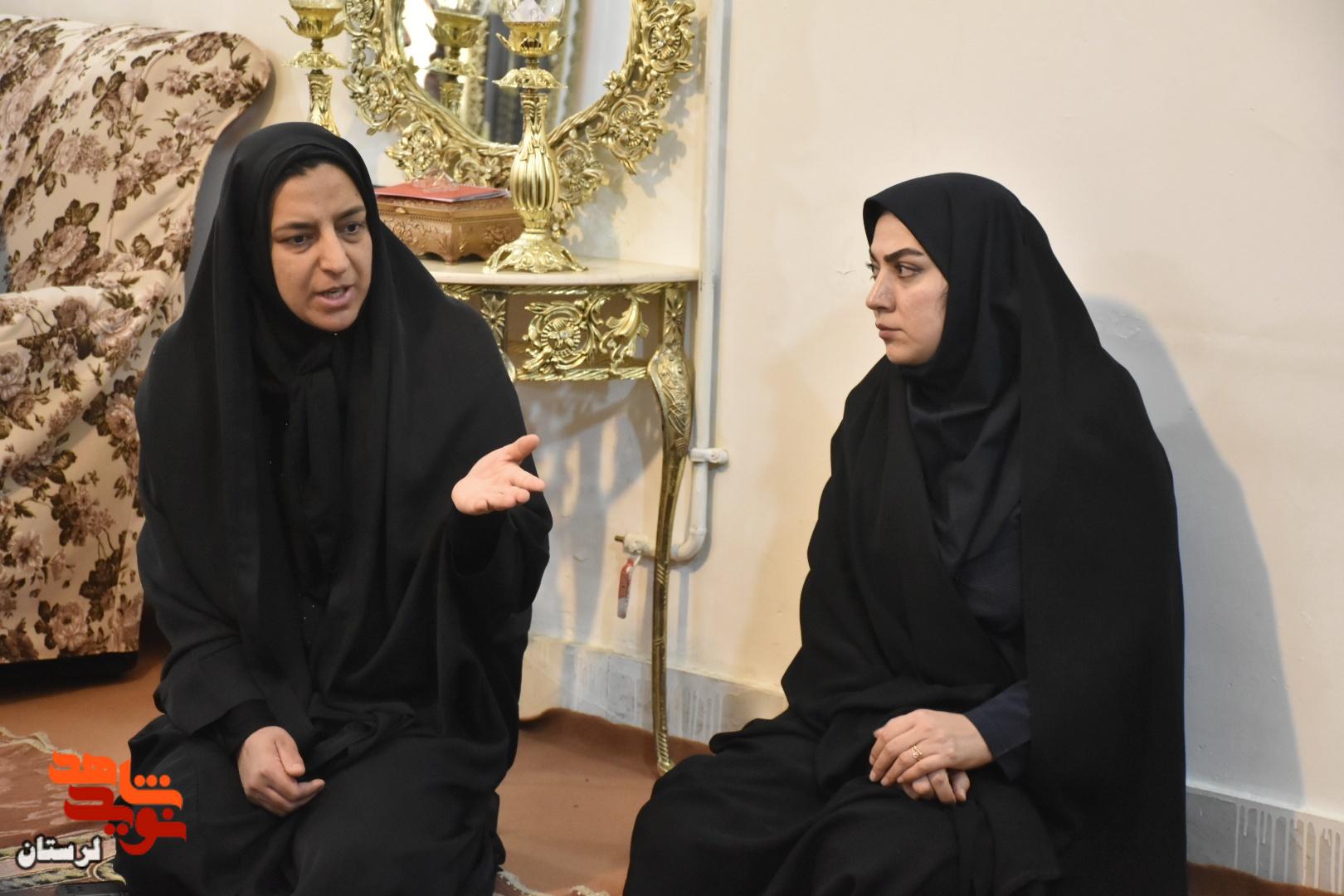 دیدار با خانواده جمعی از شهدای جنگ رمضان در شهرستان بروجرد