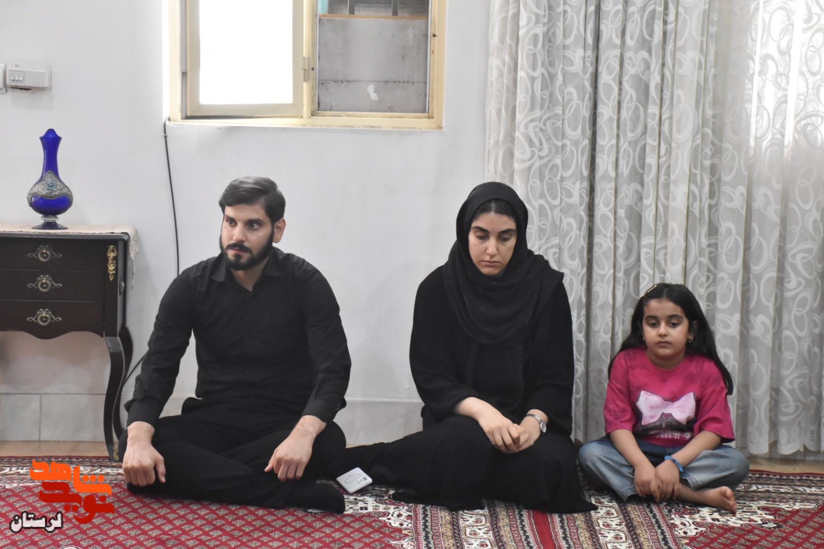 دیدار با خانواده شهیدان والامقام «میرزایی و جمشیدی» از شهدای جنگ رمضان در شهرستان دورود