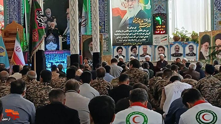 برگزاری مراسم اولین سالگرد شهدای اقتدار در شهرستان کوثر+ عکس
