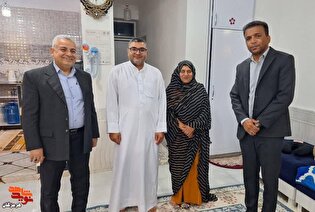 تجلیل از خانواده حجاج در قشم