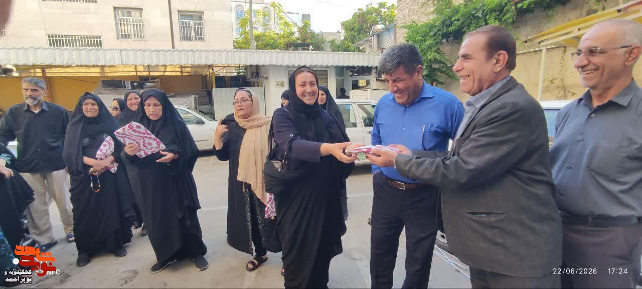 تصاویر/اعزام کاروان ۲۴ نفره خانواده شهدا و ایثارگران بهمئی به مشهد مقدس