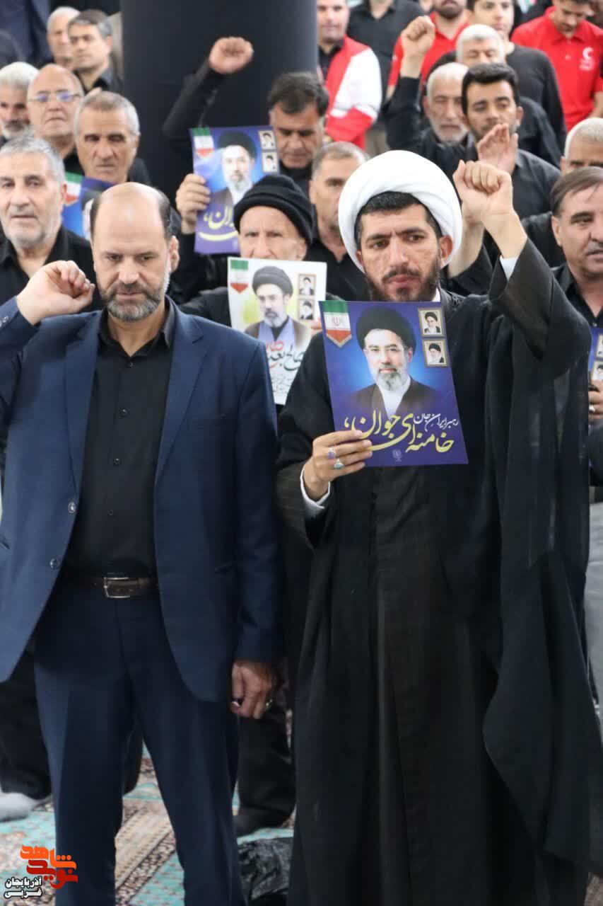 گرامیداشت امام شهید و تجدید بیعت با رهبر انقلاب در تکاب