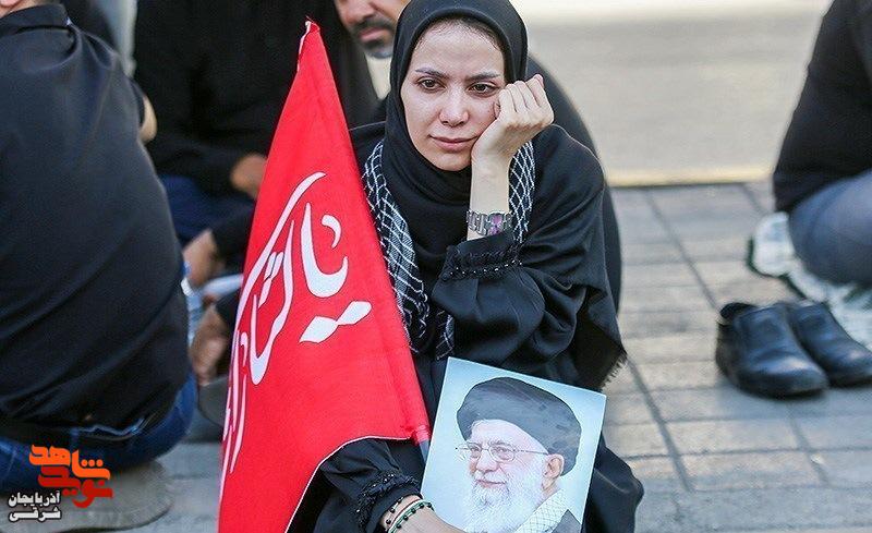 روایتی از سوگ جمعی در روز تشییع روایتی از سوگ جمعی در روز تشییع