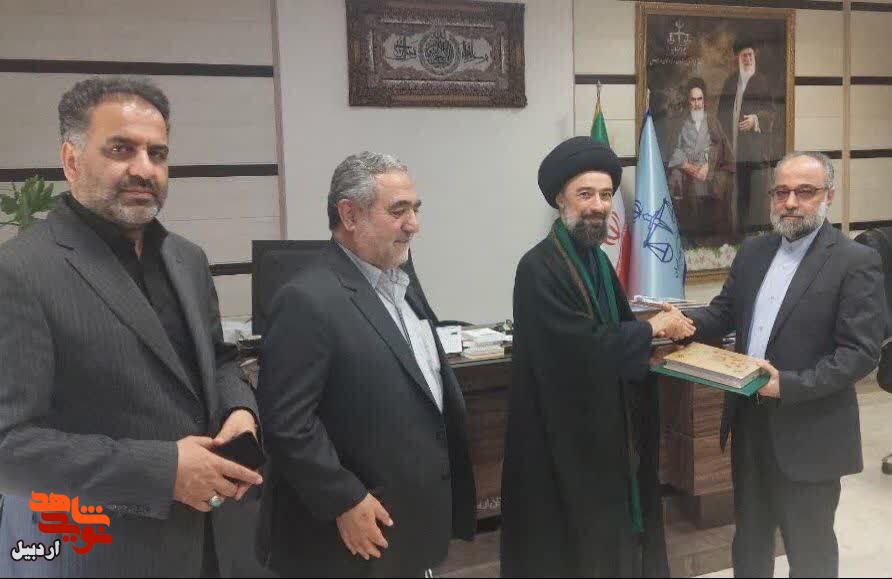 دیدار با دادستان مرکز استان اردبیل «جلال آفاقی» و تجلیل به خاطر کسب عنوان «دادستان برتر کشور»