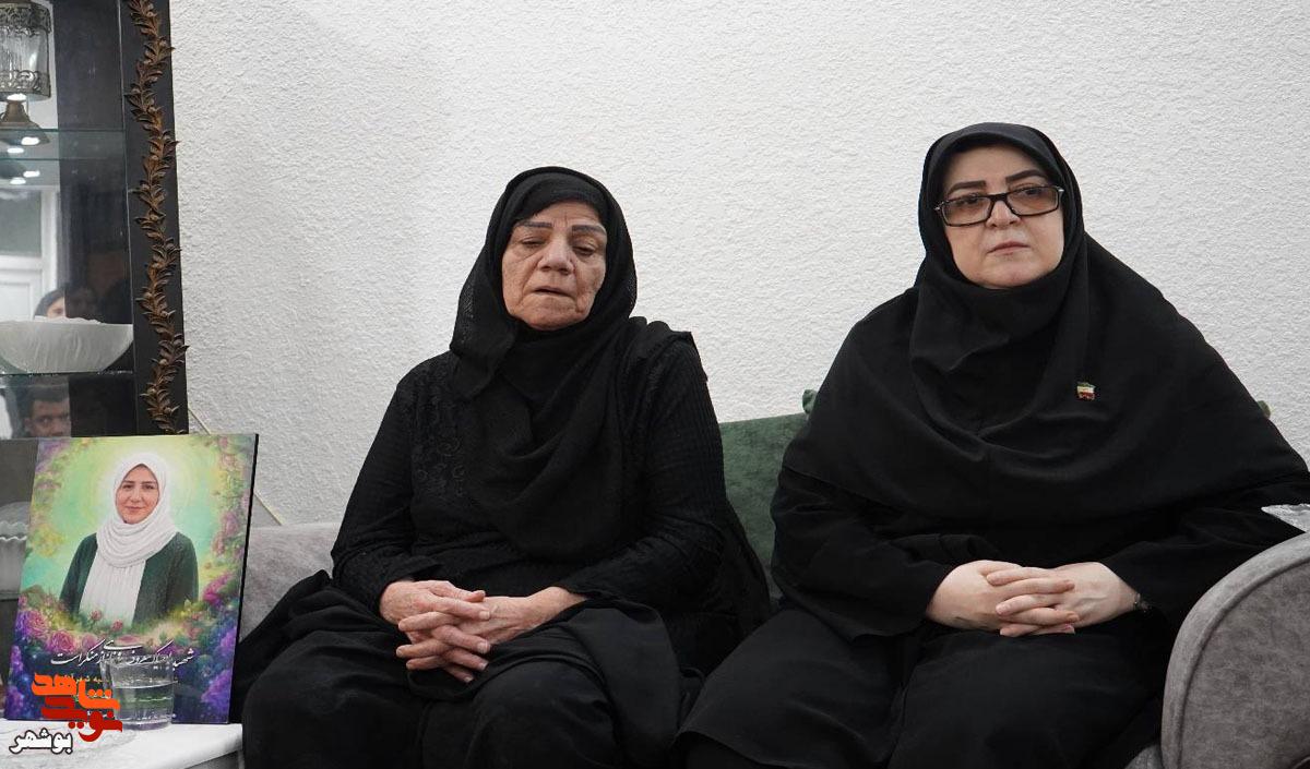 سخنگوی دولت در بوشهر با خانواده شهیده آسیه شهرآزاد دیدار کرد سخنگوی دولت در بوشهر با خانواده شهیده آسیه شهرآزاد دیدار کرد