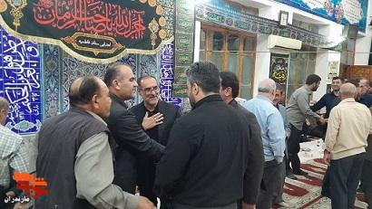 حضور مدیرکل بنیاد شهید و امور ایثارگران مازندران در مراسم هفتم جانباز عبدالحسین خواجوی در گلوگاه حضور مدیرکل بنیاد شهید و امور ایثارگران مازندران در مراسم هفتم جانباز عبدالحسین خواجوی در گلوگاه