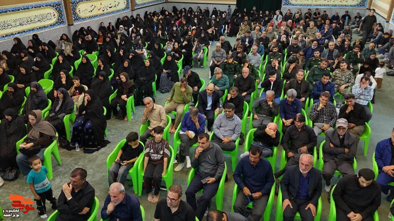 عکس/آیین گرامیداشت شهدای پدخندق و شهدای ماه محرم با عنوان «خورشید در نی‌زار»