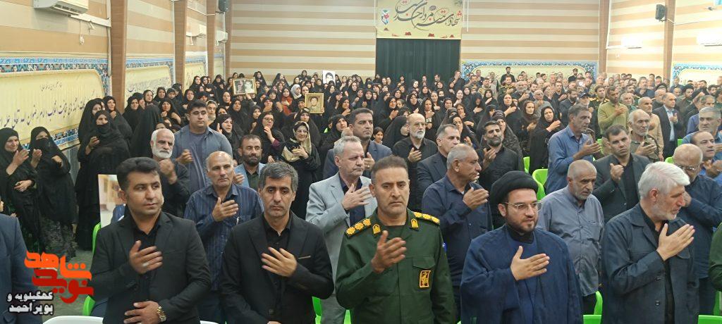 عکس/آیین گرامیداشت شهدای پدخندق و شهدای ماه محرم با عنوان «خورشید در نی‌زار»