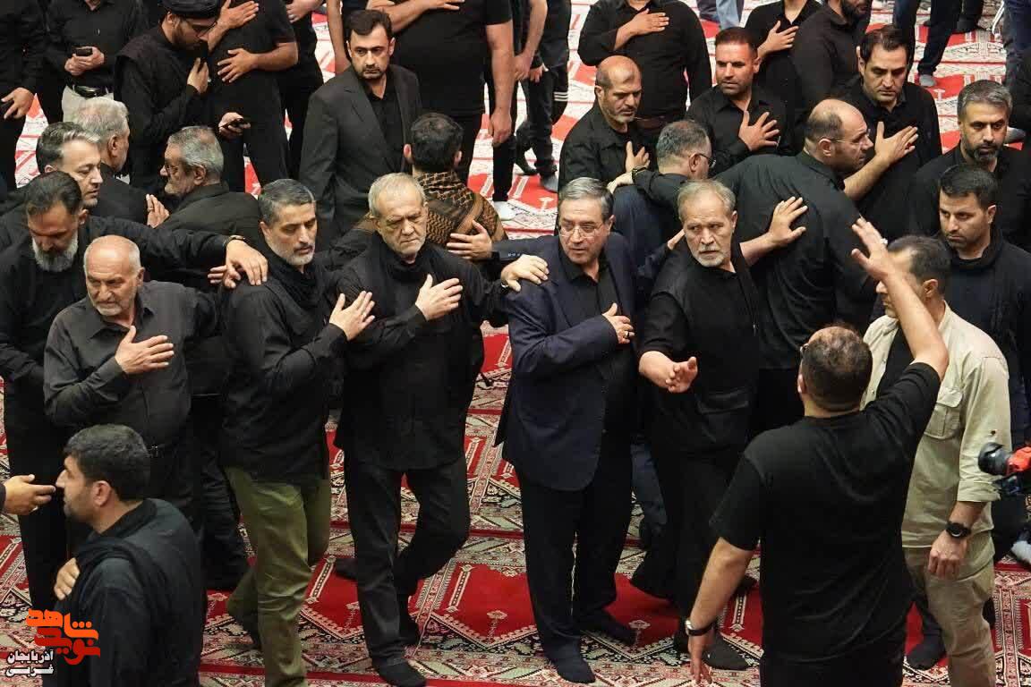 حضور رئیس‌جمهور در مراسم شام غریبان حضرت اباعبدالله الحسین (ع) در ارومیه