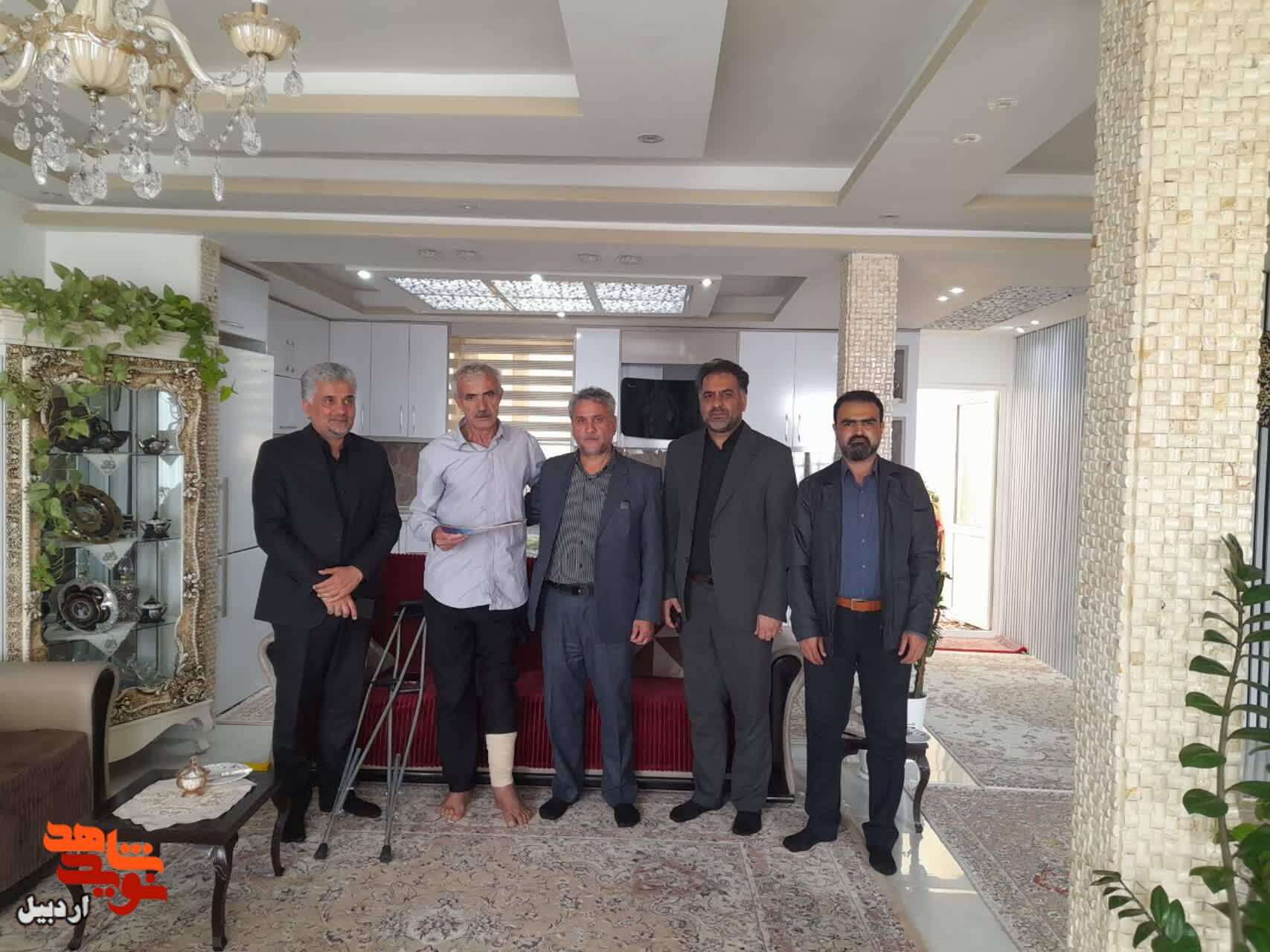دیدار  با جانبازان معزّز در شهرستان نمین+ عکس