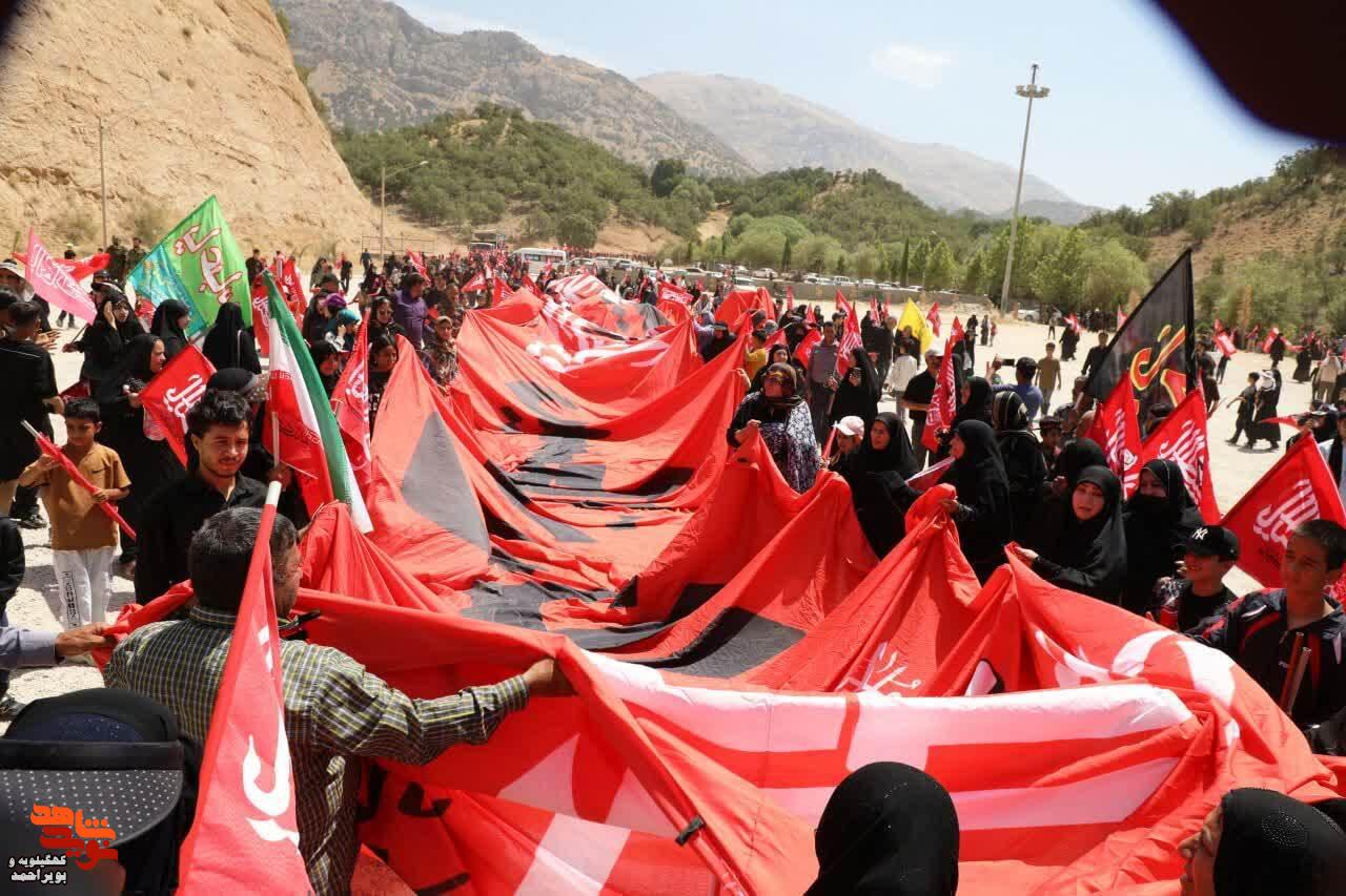 عکس/ یاسوج در امتداد جاده عشق؛ طنین «لبیک یا حسین» جاماندگان اربعین در پایتخت طبیعت ایران