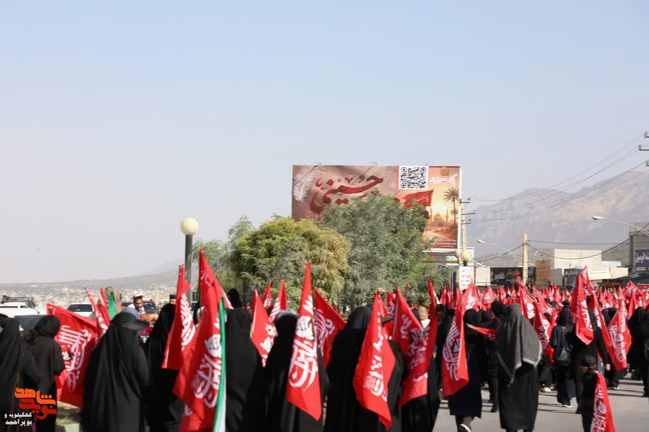 عکس/ یاسوج در امتداد جاده عشق؛ طنین «لبیک یا حسین» جاماندگان اربعین در پایتخت طبیعت ایران