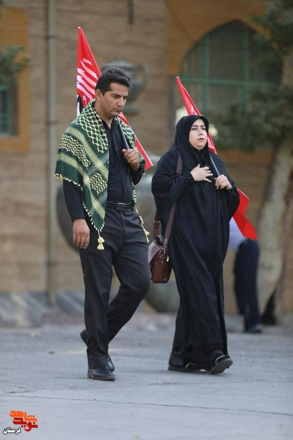 پیاده روی جاماندگان اربعین در خرم آباد