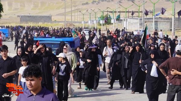 مردم لرستان در اربعین حسینی هم نوا با زوار اباعبدالله «ع» عزاداری کردند