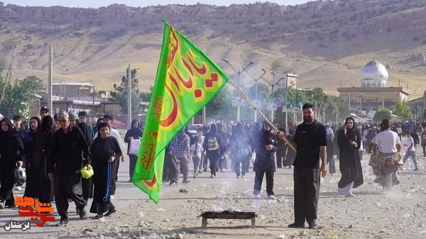 مردم لرستان در اربعین حسینی هم نوا با زوار اباعبدالله «ع» عزاداری کردند