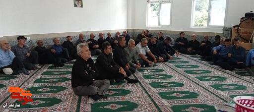 حضورمدیرکل بنیاد مازندران در مراسم یادبود شهید رهبر قائد امت حضرت آیت اله خامنه‌ای و سومین روز مرحوم آیت اله دکتر حاج عبدالکریم عبداللهی در روستای عالیکلا ساری