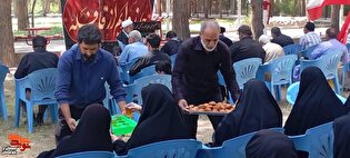 برپایی موکب «سلام شهید» در گلزار شهدای گمنام خاش همزمان با پیاده‌روی جاماندگان اربعین