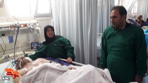پیگیری روند درمان جانباز ۷۰ درصد «علی عیسینژاد» در بیمارستان کوثر پیگیری روند درمان جانباز ۷۰ درصد «علی عیسینژاد» در بیمارستان کوثر
