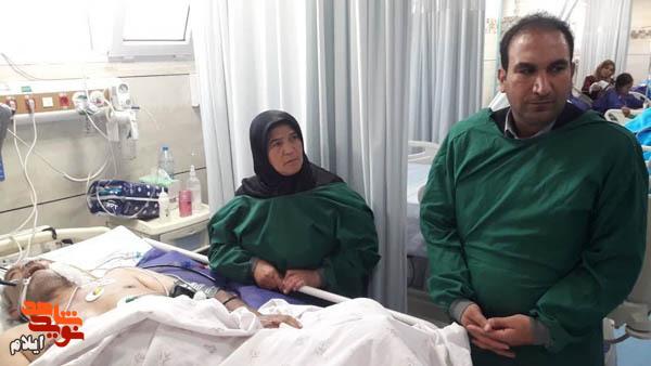 پیگیری روند درمان جانباز ۷۰ درصد «علی عیسینژاد» در بیمارستان کوثر پیگیری روند درمان جانباز ۷۰ درصد «علی عیسینژاد» در بیمارستان کوثر