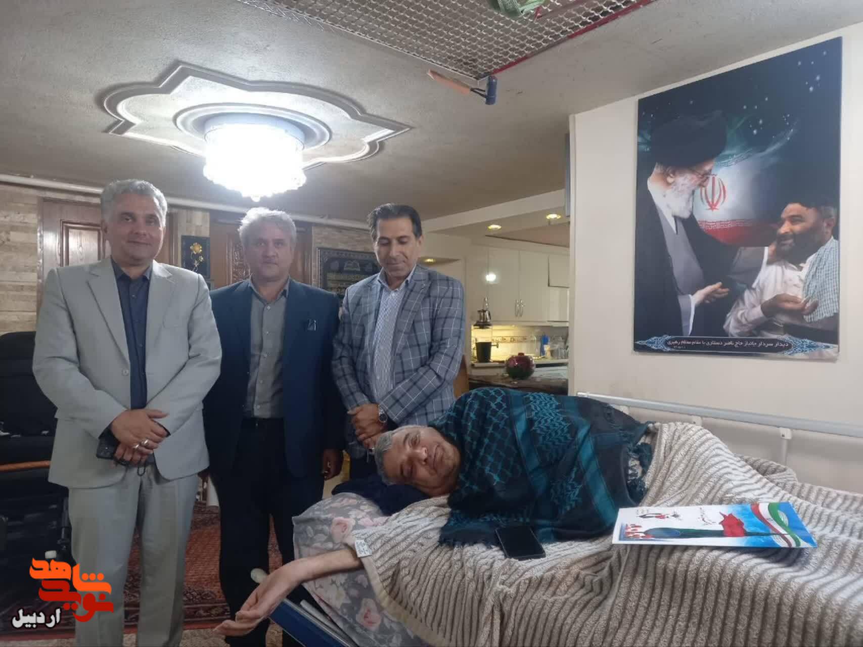 دیدار با جانباز ۷۰ درصد حاج «ناصر دستاری» در اردبیل دیدار با جانباز ۷۰ درصد حاج «ناصر دستاری» در اردبیل