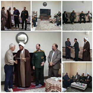 دیدار فرمانده ناحیه مقاومت بسیج سپاه تکاب و جمعی از مسئولان شهرستان با آزادگان سرافراز