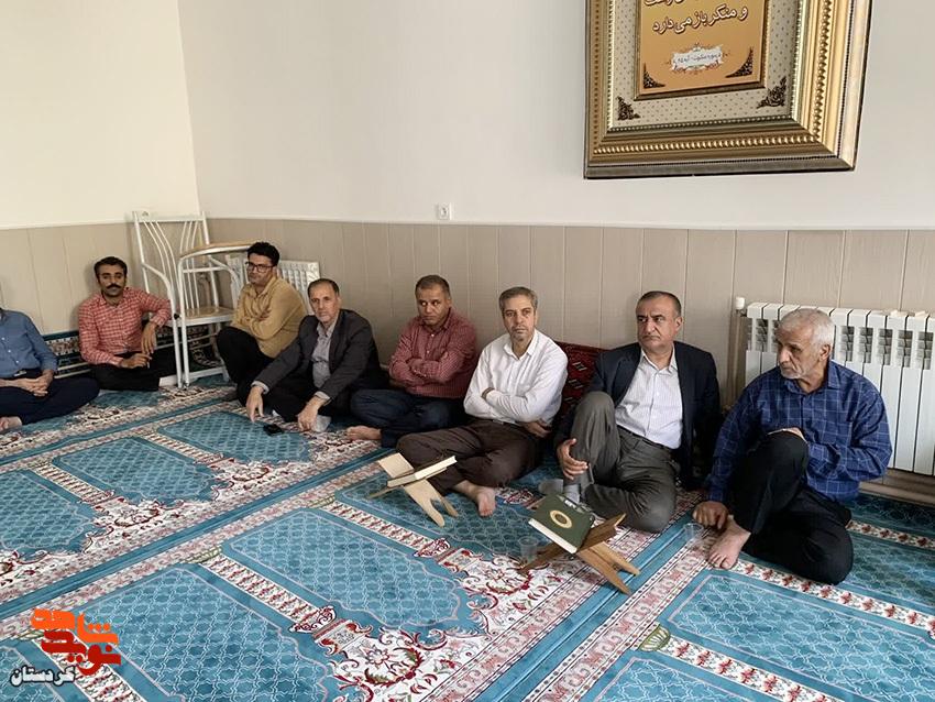 آیین چهلم رهبر شهید انقلاب در بنیاد شهید کردستان برگزار شد