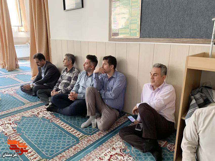 آیین چهلم رهبر شهید انقلاب در بنیاد شهید کردستان برگزار شد