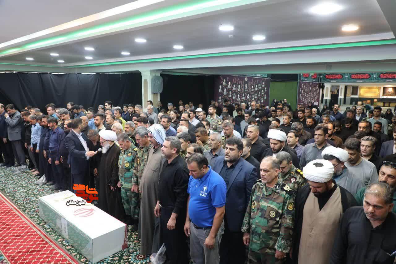 آیین وداع، تشییع و تدفین شهیدان «مهدی چراغپور» و «حامد شریفی» در اهواز برگزار شد