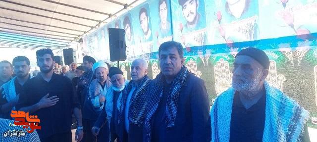تصاویر/حضور مشاور رئیس جمهور در امور ایثارگران به مناسبت بیست و چهارمین یادواره شهدای ۱۳ شهید در کارنام ساری
