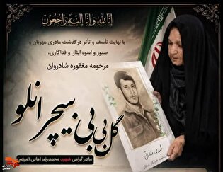 مادر شهید «محمدرضا امانی»، تنها شهید خبرنگار استان درگذشت