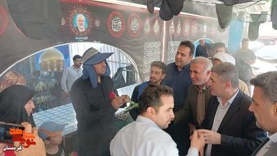 بازدید معاون فرهنگی و آموزشی بنیاد شهید کردستان از موکب «سلام شهید» در مرز باشماق مریوان