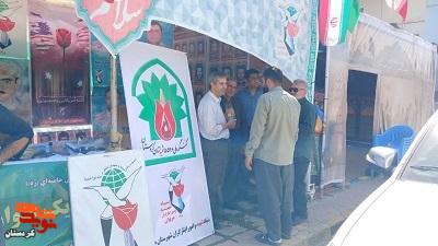 بازدید معاون فرهنگی و آموزشی بنیاد شهید کردستان از موکب «سلام شهید» در مرز باشماق مریوان