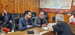 دیدار چهره به چهره مدیرکل بنیاد شهید و امورایثارگران مازندران با جامعه ایثارگری غرب استان