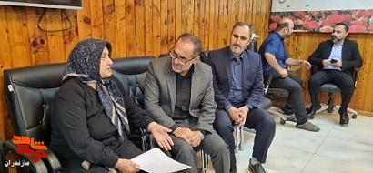 دیدار چهره به چهره مدیرکل بنیاد شهید و امورایثارگران مازندران با جامعه ایثارگری غرب استان