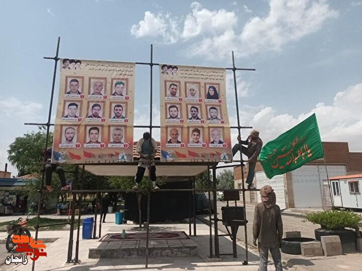 نیم نگاهی بر فعالیت موکب رزمندگان استان زنجان