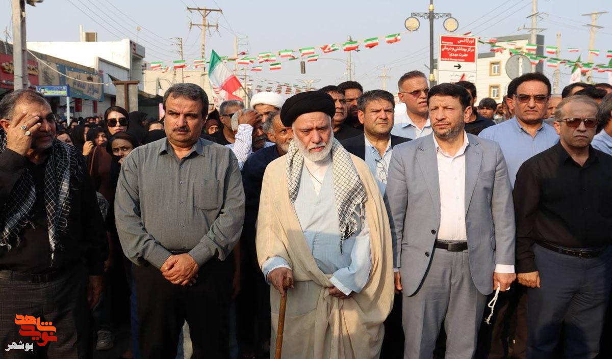 قاب‌های ماندگار از تشییع حماسی شهدای لاوان بر دستان مردم دَیِّر