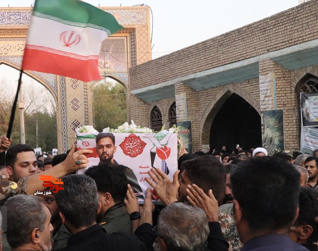 گزارش تصویری/ آیین برگزاری تشییع و خاکسپاری شهید خلبان «مجتبی حسینوند باقری» در دزفول