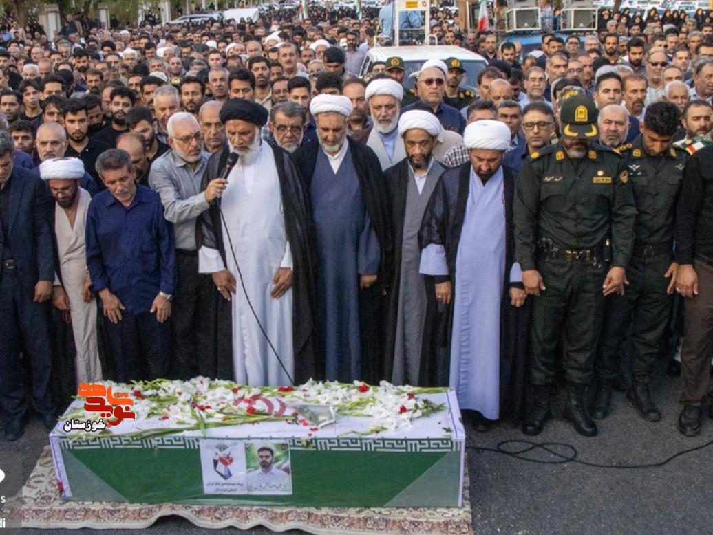 گزارش تصویری/ آیین برگزاری تشییع و خاکسپاری شهید خلبان «مجتبی حسینوند باقری» در دزفول