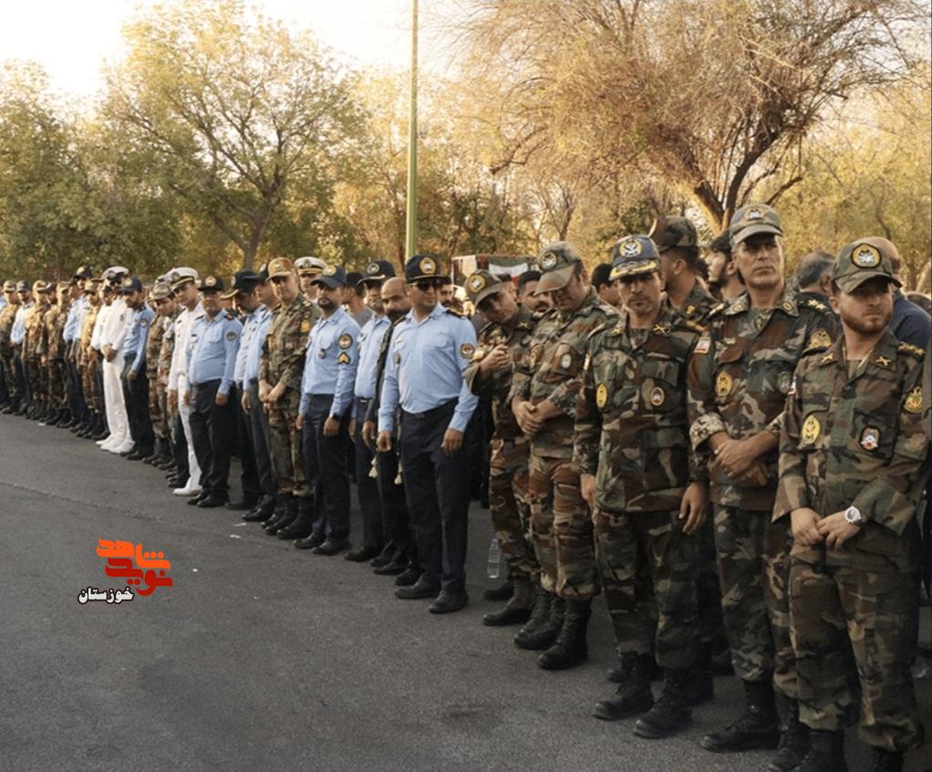 گزارش تصویری/ آیین برگزاری تشییع و خاکسپاری شهید خلبان «مجتبی حسینوند باقری» در دزفول
