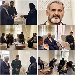 دیدار با خانواده شهید هوشنگ مینایی در شهرستان نقده+تصاویر