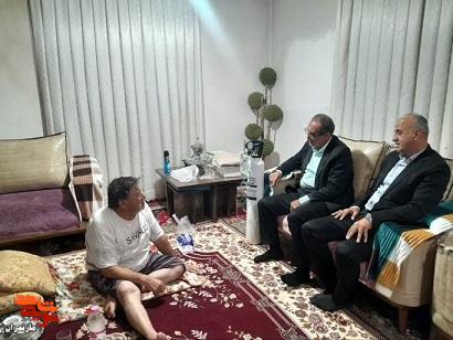 دیدار مدیرکل بنیاد شهید مازندران با دو جانباز سرافراز در قائمشهر