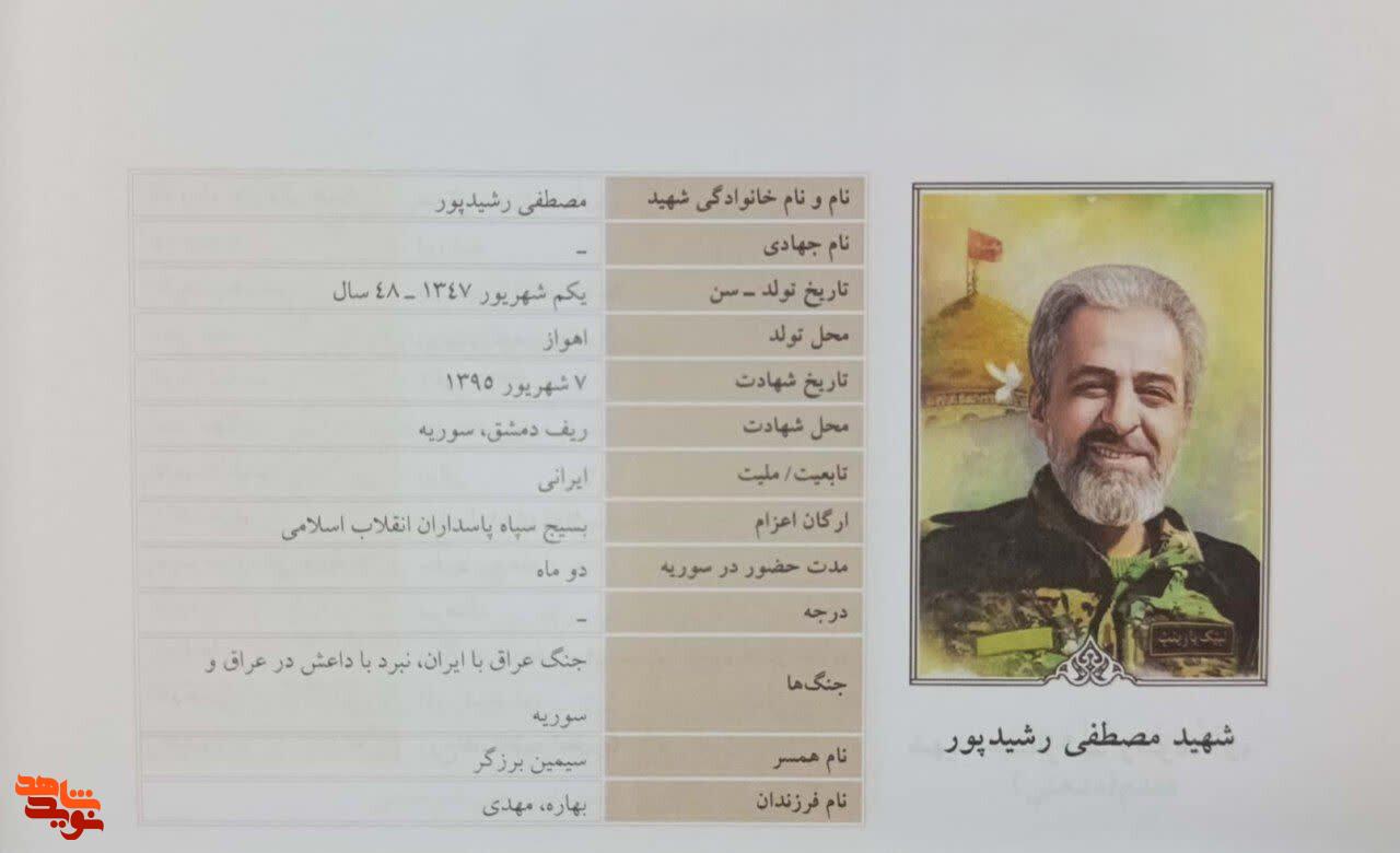 مروری بر زندگی نامه شهید مدافع حرم «مصطفی رشیدپور» مروری بر زندگی نامه شهید مدافع حرم «مصطفی رشیدپور»