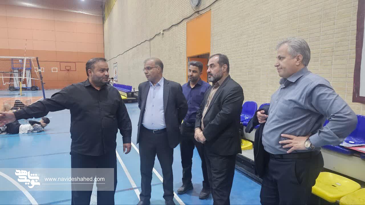 بازدید مدیرکل امور ورزشی و اردویی بنیاد شهید از ظرفیت‌های ورزشی شیراز